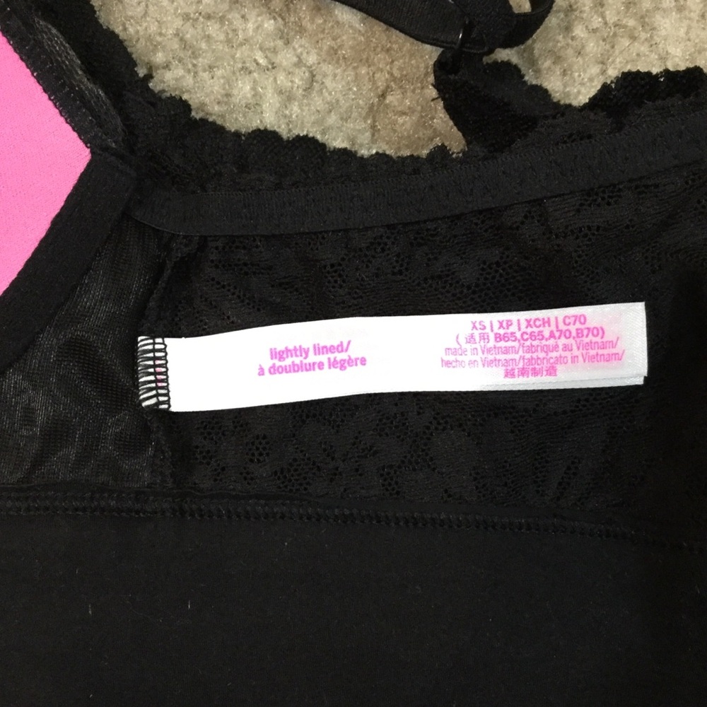 Victoria’s Secret Pink Light Lined Black Lace Bra - Picture 6 of 6